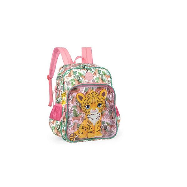 Mochila Escolar Onça Up4You Rosa