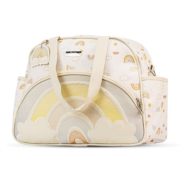 Bolsa de Maternidade Grande Arco Iris Hug Bege
