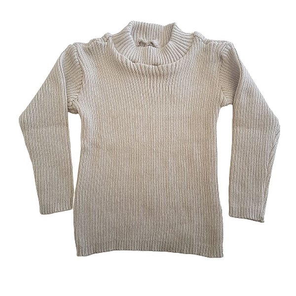 Blusa de Tricô Bege Tricô Kids