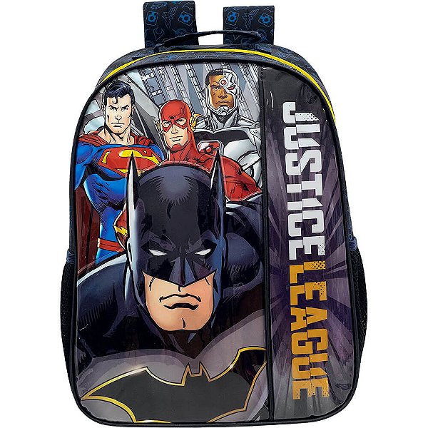 Mochila Escolar Liga da Justiça Xeryus Preto