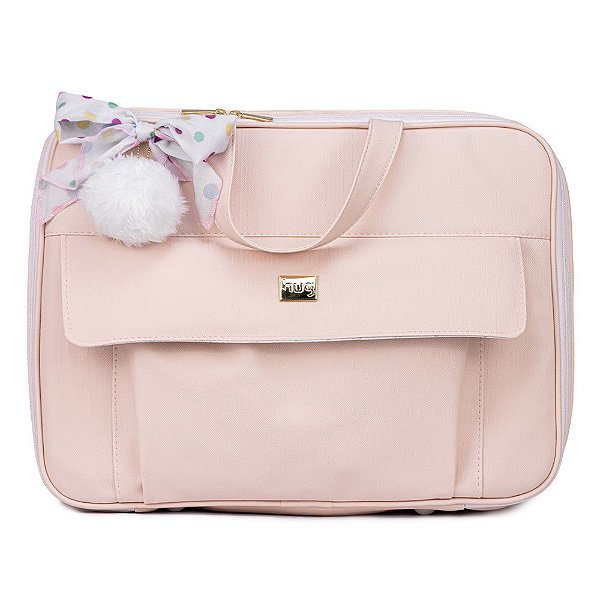 Bolsa de Maternidade Extra Grande Requinte Hug Rosa