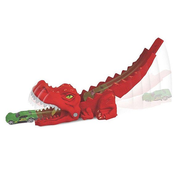 Hot Wheels Pista e Acessório Lançador de Dinossauro Mattel