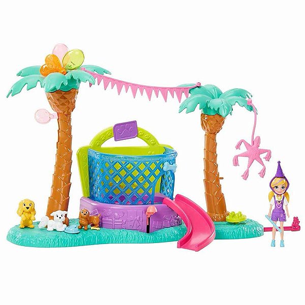 Boneca - Polly Pocket - Atividades Esportivas - Conjunto Futebol com a Polly  - 8 cm - Mattel