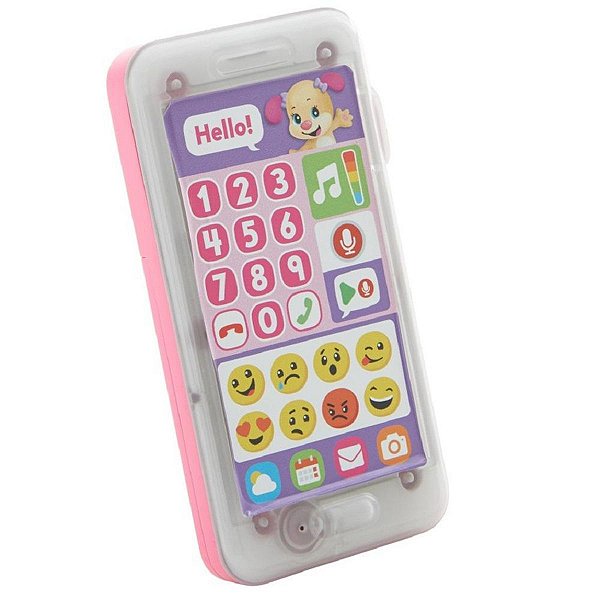 Celular Educativo Fisher-Price Telefone Emojis Rosa