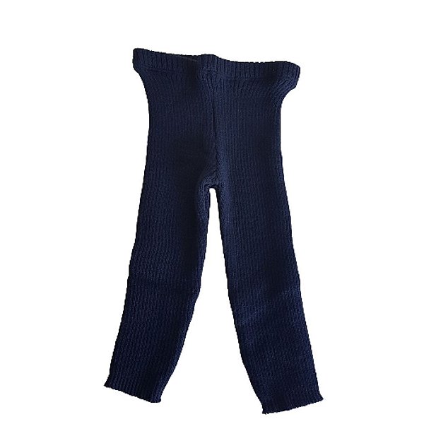 Calça de Tricô Canelada Básica Tricô Kids Azul Marinho