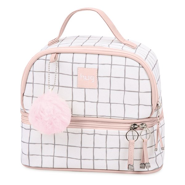 Frasqueira Térmica Hug Grid Rosa