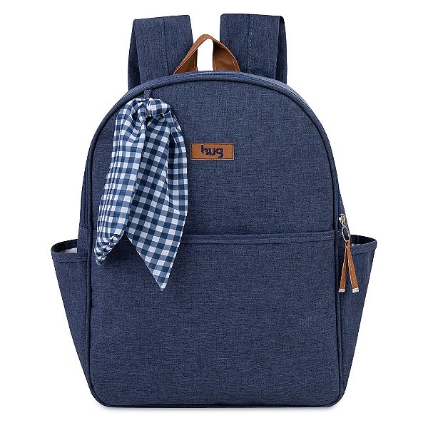 Mochila de Maternidade Hug Mescla Azul Marinho