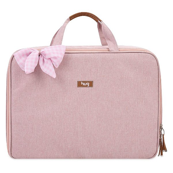 Mala de Maternidade Hug Extra Grande Mescla Rosa