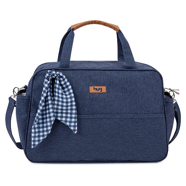 Bolsa de Maternidade Hug Grande Mescla Azul Marinho