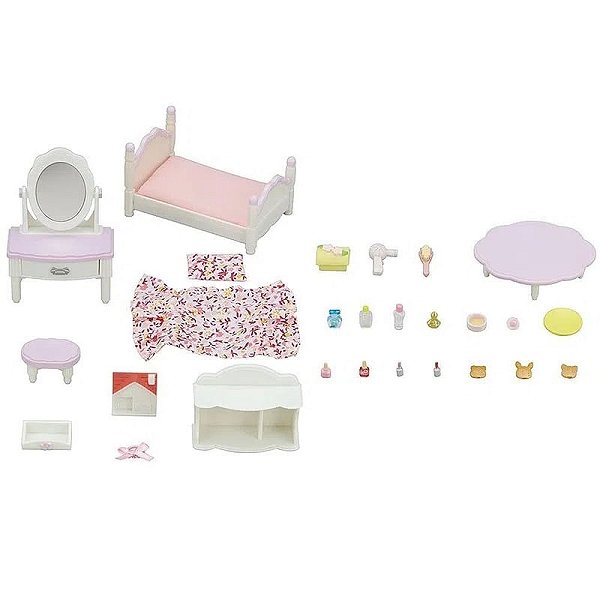 Conjunto Quarto com Penteadeira Sylvanian Families Epoch
