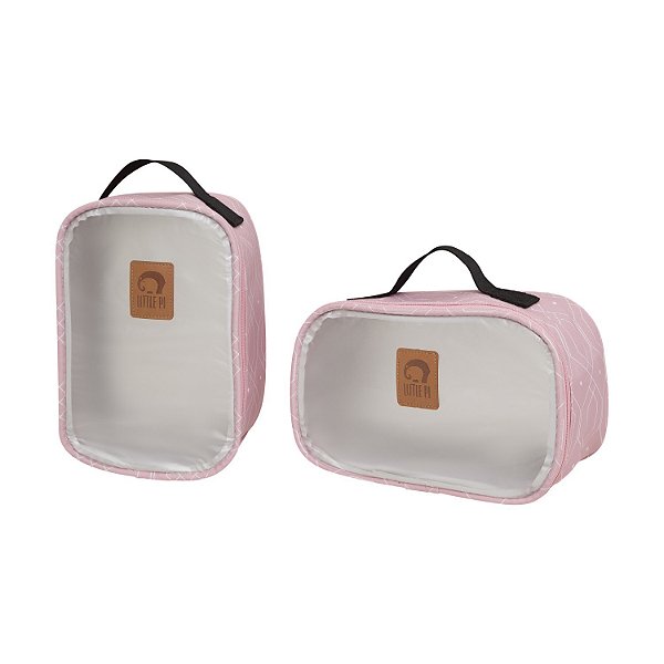 Kit Organizador de Mala Maternidade Little Pi New York Rosa
