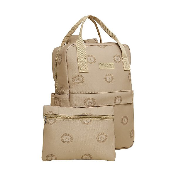 Mochila de Maternidade Pirulitando Baby Leão Caramelo