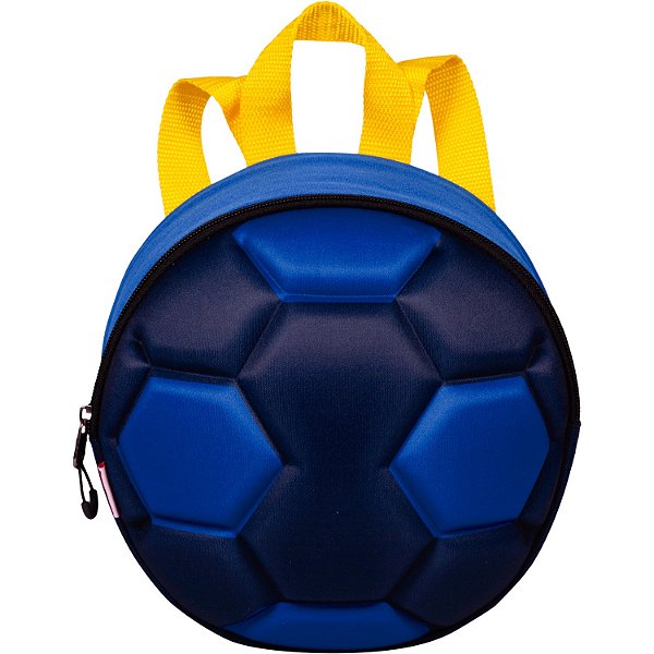 Lancheira Sestini Escolar 0Y Futebol Colorido Azul