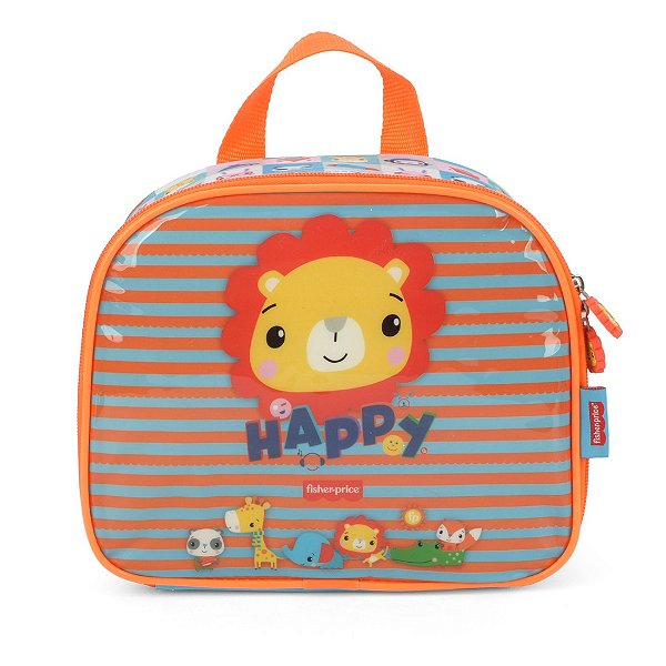 Lancheira Escolar Luxcel Fisher-Price Laranja
