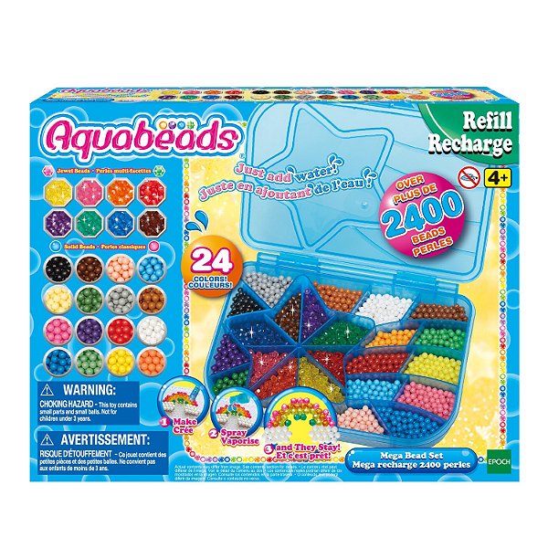 Brinquedo Aquabeads Mega Bead Set Epoch Magia Azul