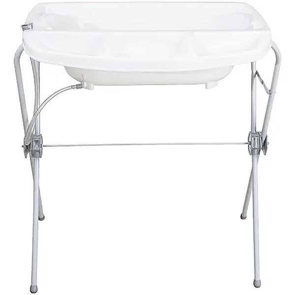 Banheira de Bebê Kiddo Chuá Dobrável Cinza