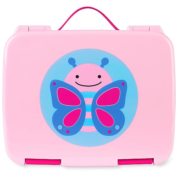 Kit de Alimentação Skip Hop Bento Box Zoo Borboleta Rosa