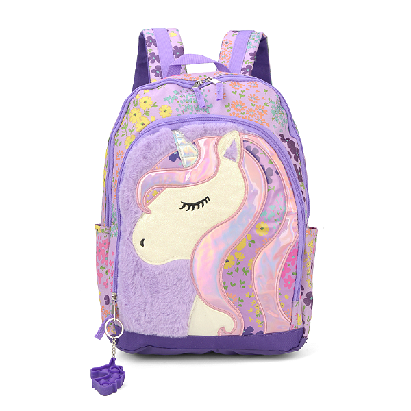 Mochila de Costas Luxcel Up4You Unicórnio Roxo