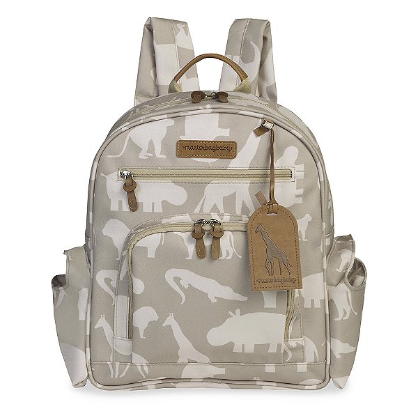 Mochila de Maternidade MasterBag Noah Safari Caqui