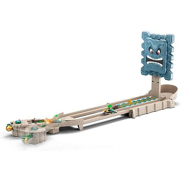 Hot Wheels Pista e Acessório Mario Kart Thwomp Ruins Luigi