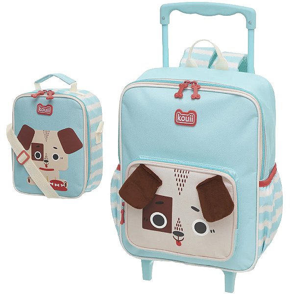 Kit Mochila e Lancheira Kouii Pacific Filhotiis Cachorro