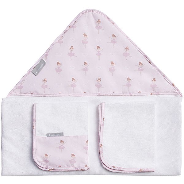 Conjunto de Toalhas 3un MasterBag Ballet Rosa