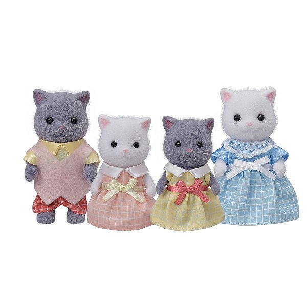 Família Dos Gatos Persas Sylvanian Families Colorido