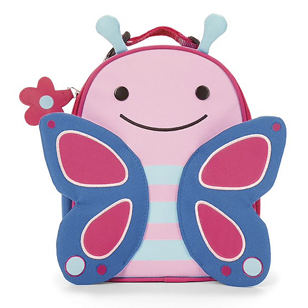Lancheira Térmica Skip Hop Zoo Com Zíper Borboleta Rosa