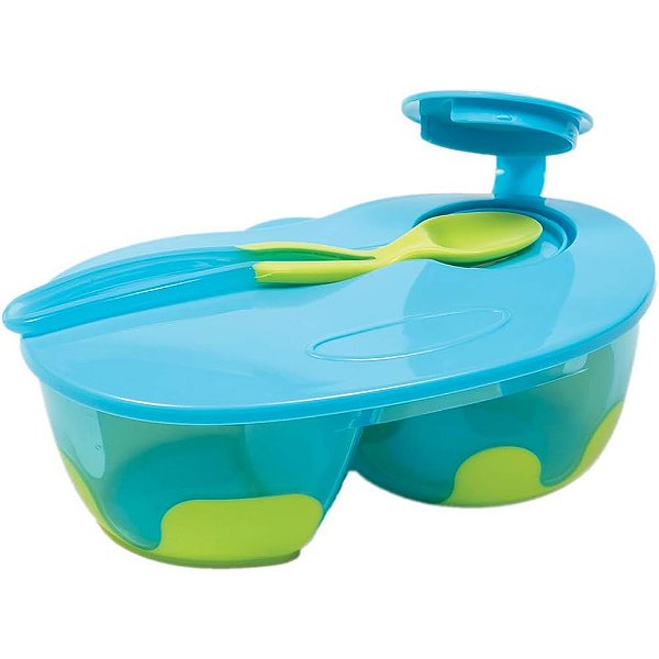 Kit Refeição Buba Com Divisória Azul