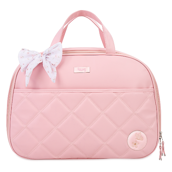 Bolsa de Maternidade Extra Grande Hug Graça Rosa