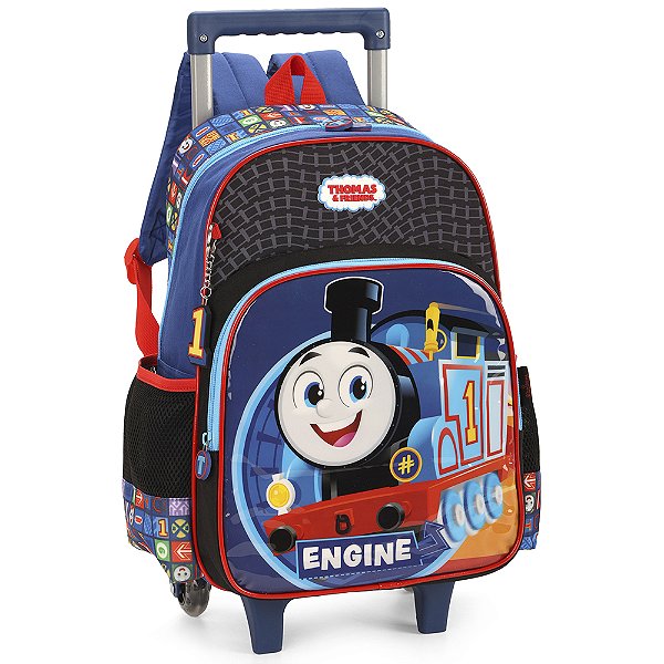 Mochila Rodinhas Com Alça Luxcel Thomas e Friends Colorido