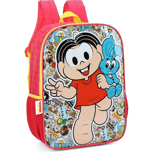 Mochila de Costas Luxcel Turma da Mônica Vermelho
