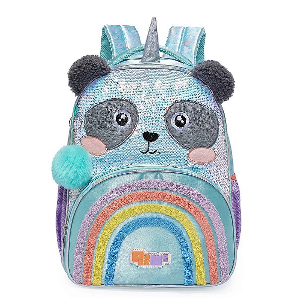 Mochila de Costas Pacific Pack Me Sweet Panda Verde