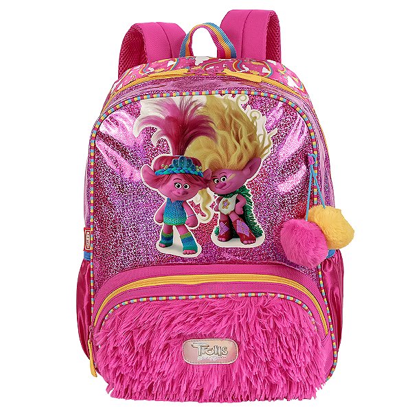 Mochila de Costas Sestini Trolls X Sisters Colorido