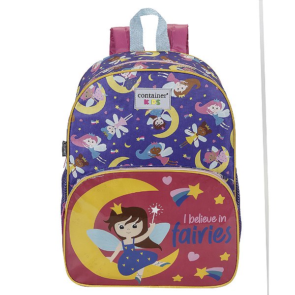 Mochila de Costas Dermiwill Container Kids Fadas Colorido