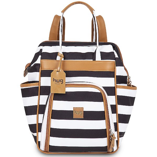 Mochila de Maternidade Hug Multifuncional Londres Listrado