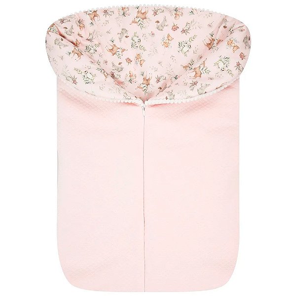 Porta Bebê Hug Floresta Magia Rosa