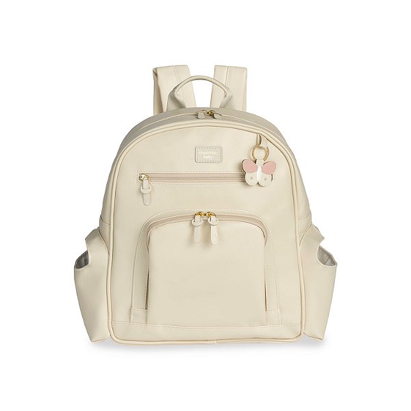 Mochila de Maternidade MasterBag Noah Borboleta Bege