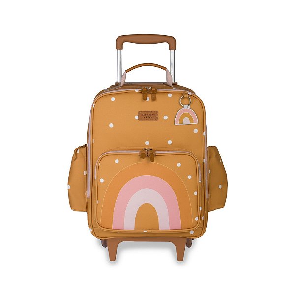 Mochila de Rodinhas MasterBag Arco-Íris Boho Mostarda