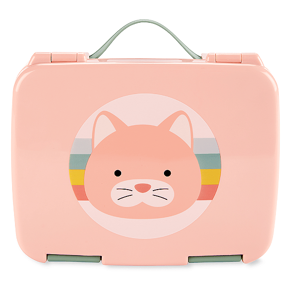 Kit de Alimentação Skip Hop Bento Box Zoo Gatinha Rosa