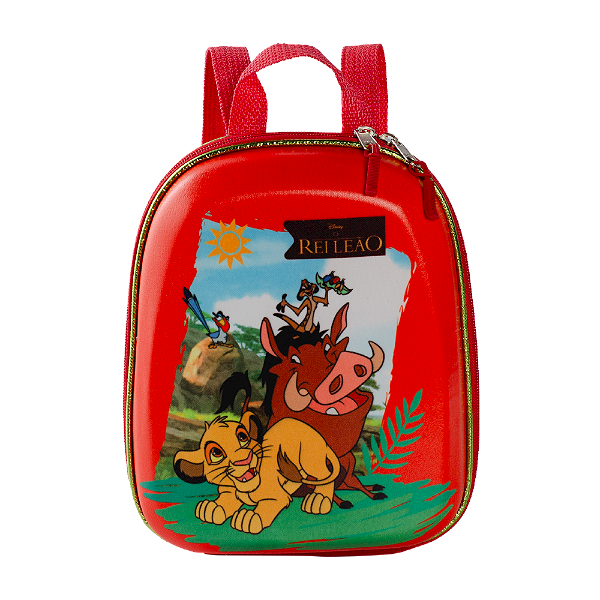 Mochila Pequena Maxtoy Rei Leão Vermelho