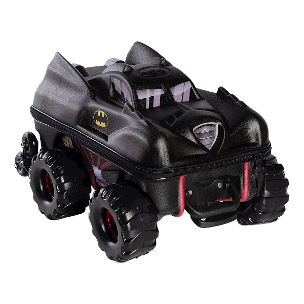 Mochila de Rodinhas 3D Maxtoy Batmóvel Monster Trucks Preto