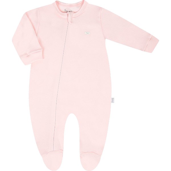Macacão Longo Hug Com Zíper Rosa