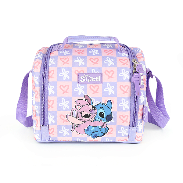Lancheira Escolar Luxcel Stitch Lilás