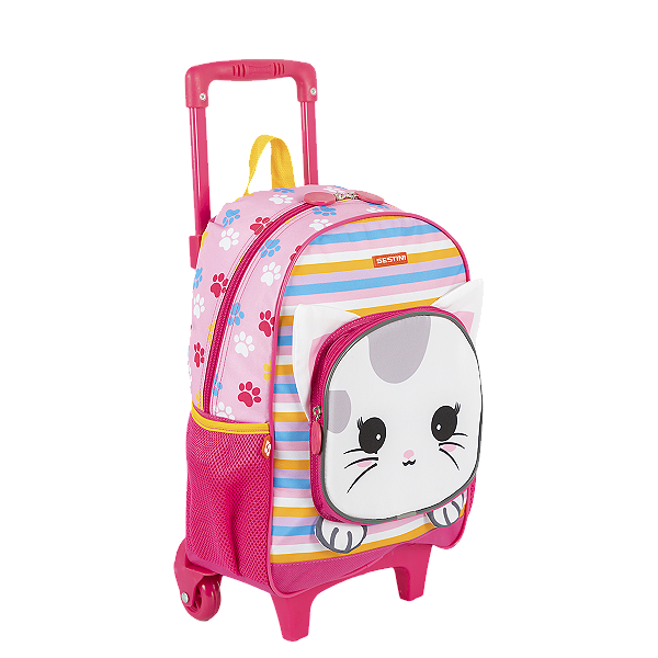 Mochila de Rodinhas Sestini Média Kids X Cat 4 Colorida