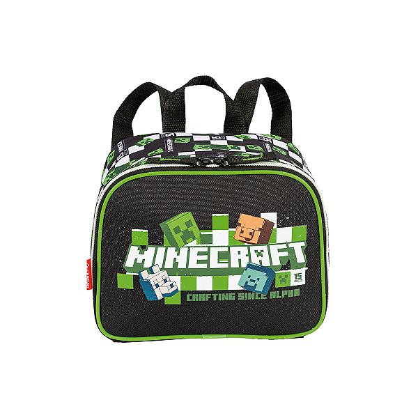 Lancheira Escolar Sestini Minecraft M Plus 15 Anos Colorido