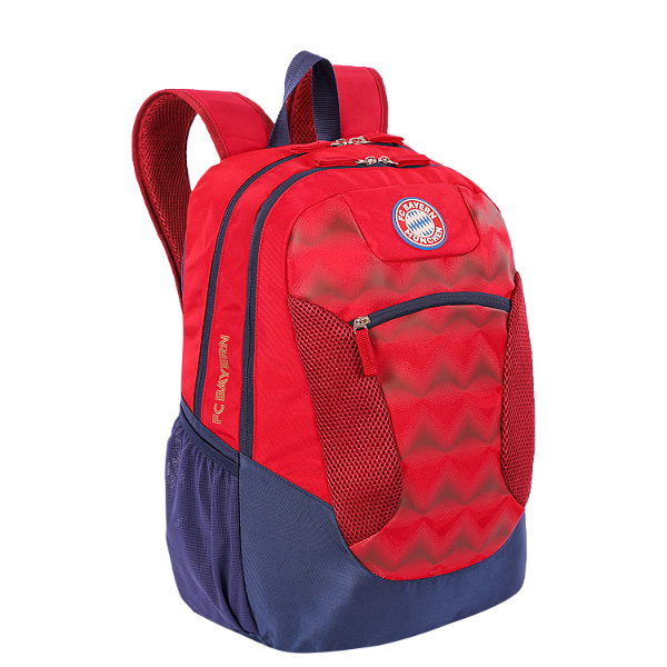 Mochila de Costas Sestini Bayern X01 2 Comp Vermelho e Azul