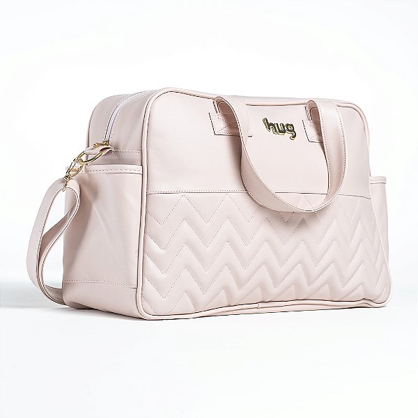Bolsa de Maternidade Hug Grande Zig Zag Rosa