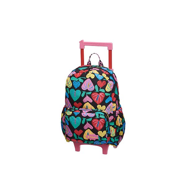 Mochila de Carrinho Fábula Zumzum Amor de Flor Colorido