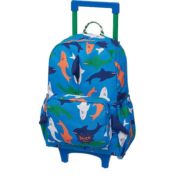 Mochila de Carrinho Fábula Zumzum Tubarão Azul